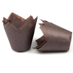 Muffin cups tulpmodel Bruin 200 st.