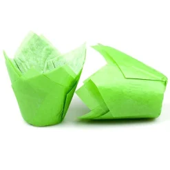 Muffin cups tulpmodel Groen 200 st.