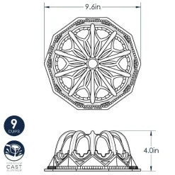 Nordic Ware Vaulted Cathedral Tulband Bakvorm