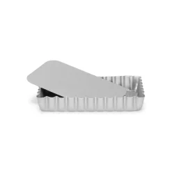 Patisse Mini Quichevorm Losse Bodem Silver-Top 13x8cm