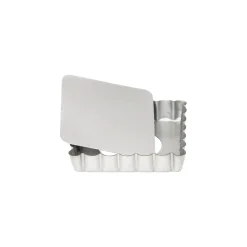Patisse Mini Quichevorm Losse Bodem Silver-Top 10cm