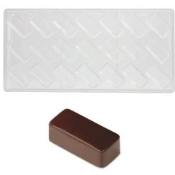 Pavoni Bonbonvorm Rechthoekig Smooth (21x) 37x16mm