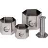 Plate-it Garneerringen Hexagon met Pusher Set/4