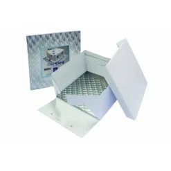 PME Cakeboard en doos vierkant 20x20x15 cm