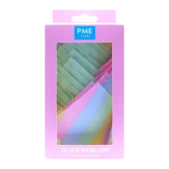 PME Muffin Cups Regenboog Strepen 24st
