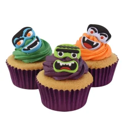 PME Suikerdecoratie Halloween Monsters 12st.