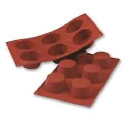 Siliconen Bakvorm Muffin Medium Ø69h35mm (6)