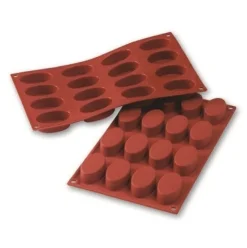 Siliconen Bakvorm Ovaal 55x33x20mm (16)