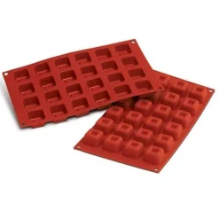 Siliconen Bakvorm Savarin vierkant 35x35x21mm (24)
