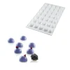 Silikomart Siliconen Bakvorm Halve Bolletjes (35x) Ø2,6cm