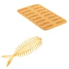 Silikomart Siliconen Mat Vis (18x) 104x35x5(h)mm