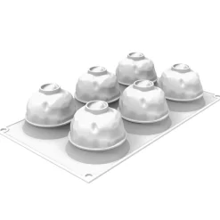 Silikomart Siliconen Vorm Syrio (6x) Ø6,8x5,8cm**
