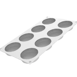 Silikomart Siliconen Vorm Macaron (8) Ø6,5cm Set/2