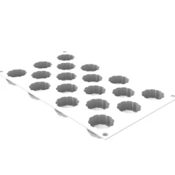 Silikomart Siliconen Vorm Charlotte XS (18x) Ø3,8x1,8cm