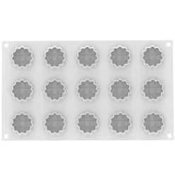 Silikomart Siliconen Vorm Crostata XS (15) Ø4,4x1,7cm