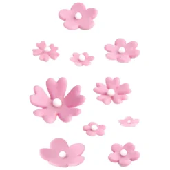 Small daisy/ blossom & primula JEM, set van 10