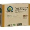 Snack/Broodzak Ongebleekt Papier 19x16,2x5,7cm 48st.