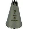 Spuitmondje gekarteld 6 Tands RVS 9mm