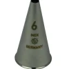 Spuitmondje Glad RVS 6mm