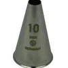 Spuitmondje Glad RVS 10mm