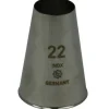Spuitmondje Glad RVS 22mm