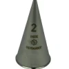 Spuitmondje Glad RVS 2mm
