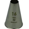 Spuitmondje Glad RVS 16mm
