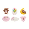 Suikerdecoratie Baby Roze 4cm 6st.