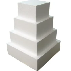 Taart Dummy vierkant 7cm - 20x20cm