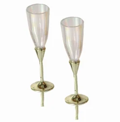 Taartdecoratie Champagneglazen Prikkers 72st.