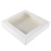 Taartdoos met venster 30x30x6cm. Wit 50st