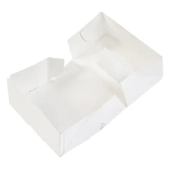 Taartdoos met venster 12x7x5cm. Wit 50st