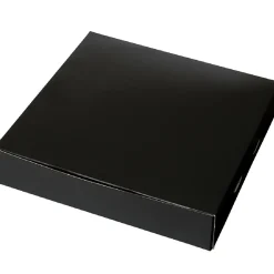 Taartdoos 25x25x5cm. Zwart 3st
