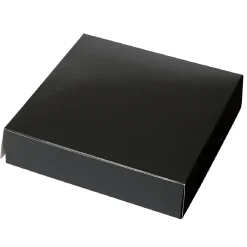 Taartdoos 19x19x8cm. Zwart 3st