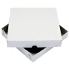 Taartdoos Zwanenhals Laag Model 25x25x4,5cm. Wit 10st