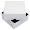 Taartdoos Zwanenhals 20x20x9cm. Wit 10st