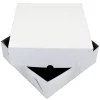 Taartdoos Zwanenhals 30x30x9cm. Wit 50st