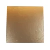 Taartkarton Vierkant Goud/Zwart 28x28cm per stuk