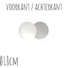 Taartonderzetter Wit / Zilver Ø18cm 100st.