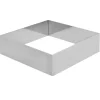 Taartring RVS Vierkant 18x18x5cm