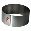 Taartring Verstelbaar met Klem Ø18-30cm x 10cm
