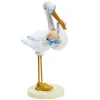 Taarttopper Ooievaar met Baby Blauw 11cm