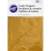 Wilton Folie Goud 10x10 50st.